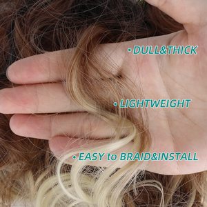 <span class=keywords><strong>Prix</strong></span> d'Usine 24 Pouces French Curl Fibre Haute Température Cheveux Synthétiques Trame Tressage Spirale Extensions pour Femmes Trame Simple - Product Image 4