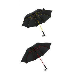 Parapluie de golf personnalisé avec logo, 30 pouces, simple, ventilé, coupe-vent, imperméable, avec tige en fibre de verre, cadre coloré minimaliste, pliable - Product Image 5