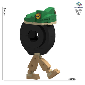 Transfronterizo superventas Tung Sahur montaña mar <span class=keywords><strong>libro</strong></span> palo de madera figura edificio abstracto tiburón juguete de construcción - Product Image 3