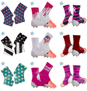 สเตลฟุตบอลอเมริกันปรับแต่งได้สีขาวล้วนมีริบบิ้นสีชมพูสำหรับมะเร็งเต้านม - Product Image 5