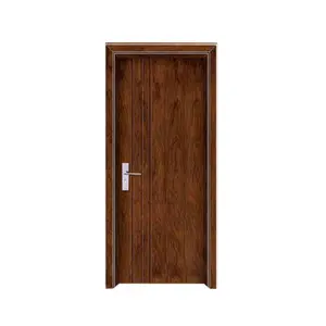 2023 Homely Diskon Besar-besaran Pintu Kayu Solid Interior Tahan Api Tahan Lama Pintu Masuk Dapur Kamar Tidur Desain Terbaru