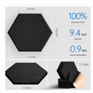 Manufacturers Wholesale High Density Acoustic <strong>Wall</strong> <strong>Panels</strong> Felt Soundproof Self <strong>Adhesive</strong> Hexagon Self-<strong>adhesive</strong> Acoustic <strong>Panel</strong> - Product Image 6