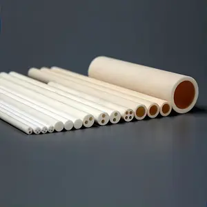KERUI 95% Alumina Ceramic Support Tube Ceramic Corundum Tube For High-Temperature Furnaces