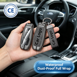 Housse de clé de voiture en alliage de zinc de haute qualité pour <span class=keywords><strong>Ford</strong></span> Focus 3 4 ST Mondeo 5 MK5 Kuga Mustang F-150 Explorer Edge <span class=keywords><strong>Fiesta</strong></span> - Product Image 1