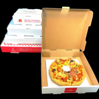 Juego de caja de pizza con acabado mate de alta calidad de flauta electrónica SP3226, cartón corrugado Premium para embalaje de restaurante para uso en pizzería