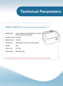 <span class=keywords><strong>Point</strong></span> <span class=keywords><strong>Of</strong></span> <span class=keywords><strong>Care</strong></span> Test Getein 1160 Dierenarts Veterinaire Analysator Ziekenhuisapparatuur - Product Image 5