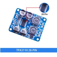 Module amplificateur audio numérique mono 60W DC 12V-24V avec puce originale TPA3110 TPA3118 28/32 broches