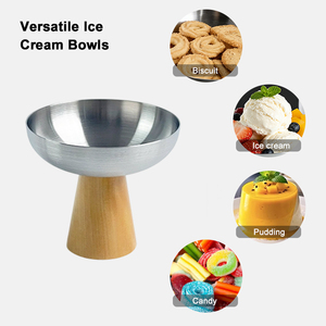 Set di Stoviglie per Matrimonio in Acciaio Inox 304 - <span class=keywords><strong>Ciotole</strong></span> per Dessert, Coppe per Gelato <span class=keywords><strong>e</strong></span> Piatti da Insalata Lavabili in Lavastoviglie - Product Image 4