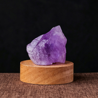 Lampe de bureau diffuseur d'arômes USB en cristal naturel brut (améthyste-citrine-cristal rose) avec veilleuse, vente en gros transfrontalière