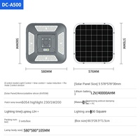 Lampu Taman LED Tenaga Surya Outdoor dengan Remote Control Tahan Air IP65 6000K Cahaya Siang Dapat Diredupkan Daya Tahan 50000 Jam Lampu Lanskap Tenaga Surya
