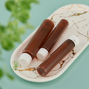 Venta al por mayor 30ml 50ml PET plástico ámbar de plástico transparente jarabe para la tos medicina botella farmacéutica Oral líquido botella con tapón de rosca - Product Image 3