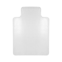 Hochwertige 2,2mm fusselfreie Teppich-Bodenmatte aus PVC für Bürostühle und Computertische mit genieteter, verlängerter Kante