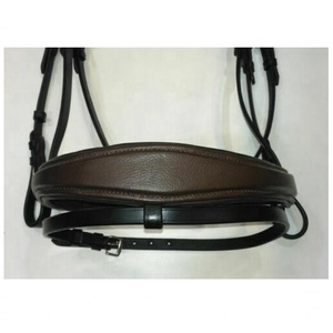Venta caliente Durable English Noseband Anatomic Headpiece Crystal Wave Brow Band con brida de caballo de cuero fabricada en India - Product Image 4