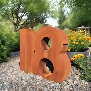 Rust Outdoor Waterproof Wall Mounted <b>Letter</b> <b>Box</b> Mailboxes Residential Modern Mailbox Corten Steel - Product Image 3
