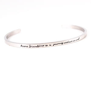 Quantité minimale de commande bas personnalisé personnalisé inspirant en acier inoxydable positif <span class=keywords><strong>citation</strong></span> inspirante gravé manchette <span class=keywords><strong>amour</strong></span> Bracelet Bracelet - Product Image 5