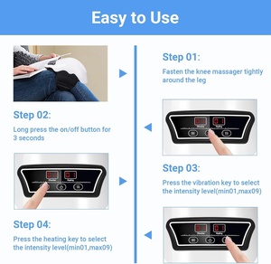 Rodillera Masajeadora Inalámbrica con Airbag, Compresa Caliente, Vibración y Luz Roja para Cuidado de la Salud, Venta al por Mayor - Product Image 2