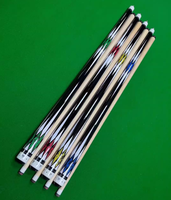 Vente en gros de queues de billard américaines de haute qualité de 13 mm, fabriquées à la main, avec fût en fibre de carbone et manche en bois d'érable, joint en acier.