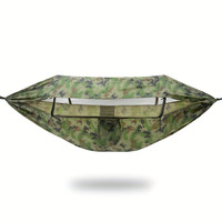Nouveau hamac d'extérieur double anti-retournement, ouverture automatique rapide, balançoire, moustiquaire, hamac de camping d'extérieur, auvent