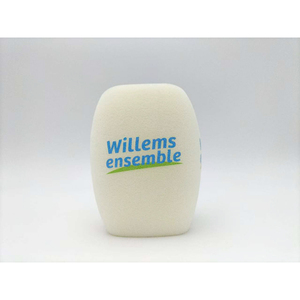 Condenser <b>Microphone</b> Holder for Rod E Interview Go Mic Foam Windscreen <b>Wireless</b> Noise Cancelling Metal TV Channel Logo Printed - Product Image 6