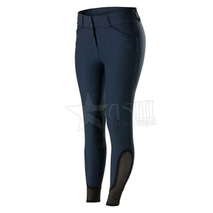 Leggings équestres pour femmes de haute qualité doux respirant équitation Chaps pantalons longs avec culotte maigre taille haute - Product Image 1