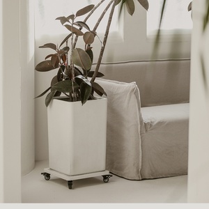 Jardinières pots <span class=keywords><strong>de</strong></span> semis pour plantes, pots <span class=keywords><strong>de</strong></span> fleurs pour la croissance des plantes, jardinière moderne écologique avec plateau - Product Image 4