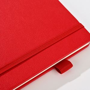 Bloc de Notas Espiralado con Cubierta de PU, Páginas Rayadas con Borde Rojo, Tamaño A5, Cuaderno de Oficina - Product Image 2