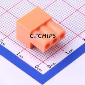 HT396K-3.96-3P Plug-in Terminal Block P=3.96mm Connector ( Connector Type: Male Plug )( Construction: 1x3P )( Pitch: 3.96mm ) - Product Image 1