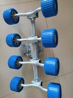 4-PCS/6-PCS/8-PCS Rib Wobble Rollers Supports pour remorque de bateau Wholesales Boat Trailer Parts Blue Boat Trailer Wobble Rollers