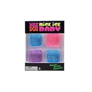 Nouveautés transfrontalières Schylling NeeDoh Teenie Nice Ice Baby Ice, ensemble de 4 petits glaçons - Product Image 2