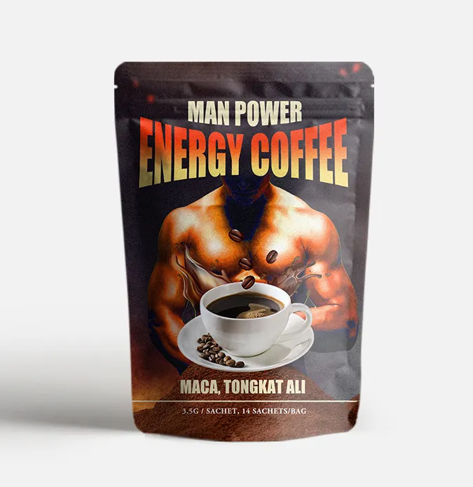 AMULYN energy coffee ganoderma reishi mushroom tongkat ali maca root extract man power energy instant coffee