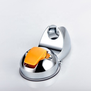 Support de pommeau de douche à ventouse, sans perçage, installation facile, finition chromée, design moderne, pour hôtel, appartement, salle de bain, fixation murale - Product Image 3