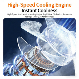 Ventilador turbo portátil de alto rendimiento, mini ventilador USB con batería de larga duración, mini ventilador de refrigeración. - Product Image 4