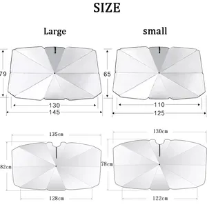 户外汽车帐篷雨伞自动汽车雨伞遮阳罩自动便携式防紫外线