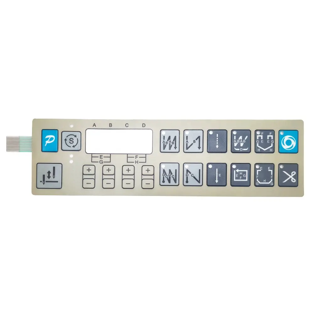 Deson, película de teclado de membrana directa de alta calidad, cinta adhesiva, superposición gráfica mate, interruptor de membrana, teclado