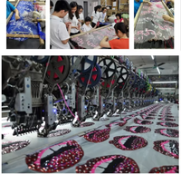 Vente chaude OEM usine : Bordure en dentelle brodée de strass écologiques et applique florale en cristal pour Abayas, sacs et tenues de soirée pour femmes