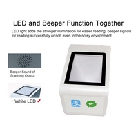 EDOO D20 Caja de pago electrónico móvil Qr Escáner de código de barras Lector Pago Escritorio Precio Etiqueta Escáner de código de barras