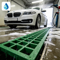 Panneau de grille en PRV à barres en I pour piscine