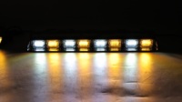 Luces estroboscópicas para parabrisas interior 2 en 1, 96 LED, 26 modos, tablero de emergencia, advertencia de peligro, luces intermitentes de seguridad para asesor de tráfico