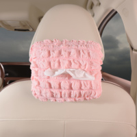 Boîte à mouchoirs en polyester de haute qualité pour voiture, support de serviettes suspendu pour l'organisation intérieure, adapté à BMW, Toyota, Honda, universel
