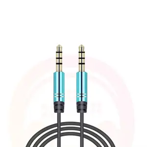 Hochwertige 3,5mm bis 3,5mm 4-polige Kopfhörer-Kopfhörer buchse Audio-Adapter-Konverter-AV-Kabel für Audio-AUX-Kabel für Mobiltelefone