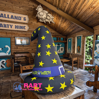 Nouveau ballon gonflable durable de chapeau magique de conception pour la décoration de toit de partie d'enfants