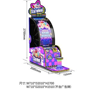 Nueva Máquina de Juego de Lotería Operada con Monedas para Interiores, con Rueda de la Fortuna y Área de Juegos Infantil, para Centros Comerciales y Grandes Ciudades de Videojuegos, Modelo 2025 - Product Image 1