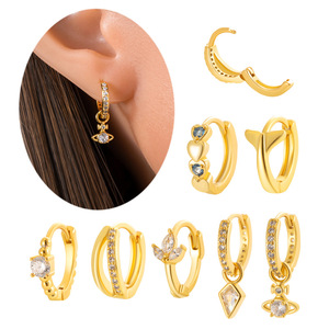 YW gros 18K plaqué or en acier inoxydable femme bijoux amour <span class=keywords><strong>cerf</strong></span>-<span class=keywords><strong>volant</strong></span> boucle d'oreille - Product Image 1