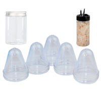 Préforme de pot pour animaux de compagnie 62mm avec bouchon en aluminium et préformes de bouchon à épices pour bouteilles pour animaux de compagnie 500ml-1000ml