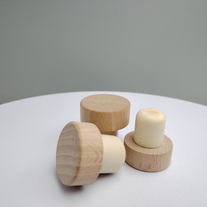 Meilleures ventes Petite bouteille en verre imprimée en <span class=keywords><strong>couleur</strong></span> différente Bouchons de <span class=keywords><strong>vin</strong></span> en liège fantaisie personnalisés en bois - Product Image 3