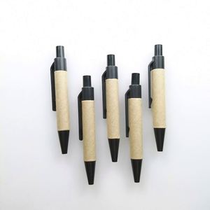 Short <b>Rolling</b> Wholesale Kids Eco Friendly Recyclable Mini Kraft <b>Paper</b> Pen With Custom Logo - Product Image 1