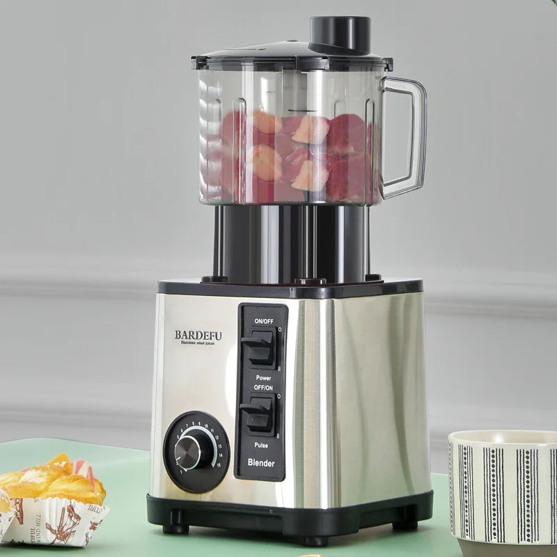 6-in-1 Stainless Steel All-In-One Food Processor for Household Use Commercial Multi-Functional Ice Crushing Plastic Container