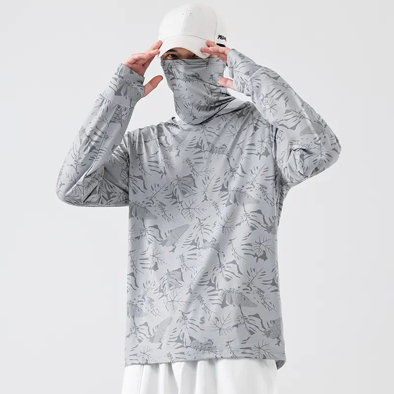 T SBART Custom New Design Sublimation Upf50+ Fishing Clothing Breathable Quick Dry Long Sleeve Fishing Hoodie Shirt