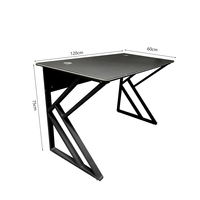 Bureau d'étude moderne noir, simple et économique, en bois, pour la maison, les salles de jeux locatives et les bureaux