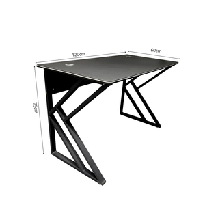 Escritorio de Estudio Negro Moderno, Escritorio de Madera Simple y Económico para Juegos, para el Hogar, Habitaciones de <span class=keywords><strong>Alquiler</strong></span> y Oficinas - Product Image 3